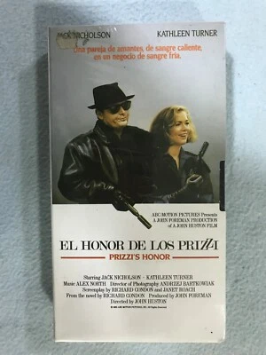 Die Ehre Der Prizzi VHS Tape Neu Versiegelt Jack Nicholson Khathleen Turner - Bild 1 von 2