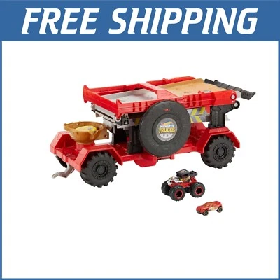 Interactive Monster Trucks Downhill Race Set with Car & Bone Shaker Truck - Image 1 of 4