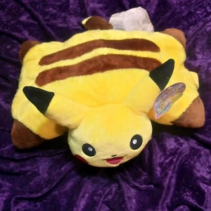 Pokémon Center Pikachu Pillow Pet Pal 16" Yellow Plush Stuffed Cushion Nice! - Picture 1 of 15