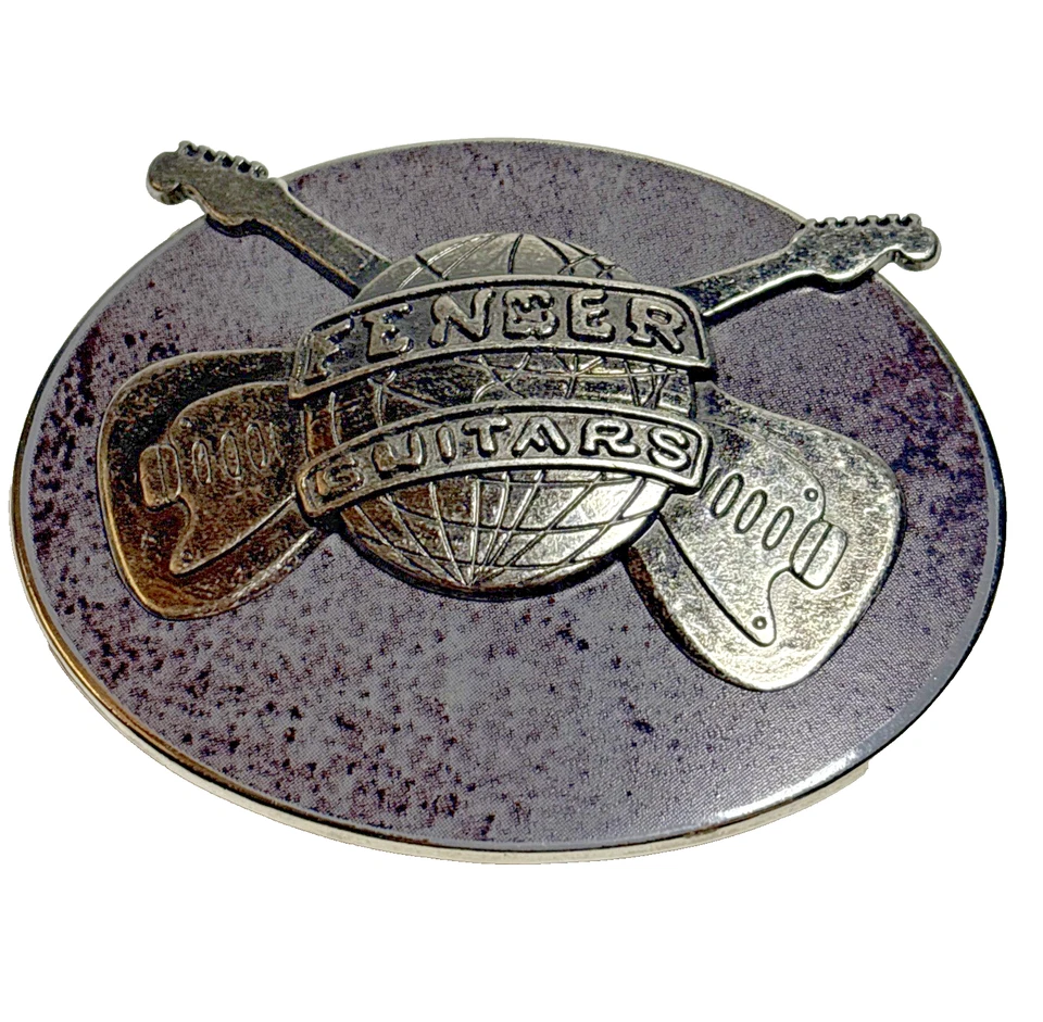 Guitarras Fender Hebilla de Cinturón Ovalada - Tono Plateado, 4" x 3" Foto 1 de 4