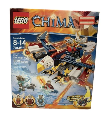 Lego Legends Of Chima Eris Fire Eagle Flyer Set #70142 , 330 Pcs, Factory Sealed - Image 1 of 4