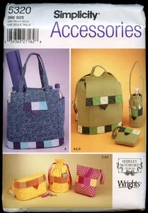 Accessories from Fat Quarters - Bags, Water Bottle Carrier - Simplicity Pattern - Picture 1 of 2