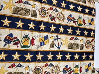 Moda Fabric by Deb Strain Coastal Living 23" x 43"   100% Cotton - Image 1 of 4