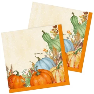 80 Thanksgiving Party Paper Napkins Disposable 13" x 13" Fall Dinner Napkins ... - Bild 1 von 6