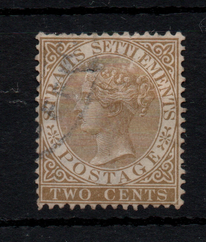 Straits Settlements QV 2c marrón SG50 CDS fino usado WS45574 Foto 1 de 1