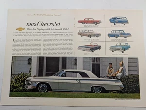 Chevrolet Impala Sport 1962 cupé Bel Air Chevy II 2 pg revista anuncio de colección - Imagen 1 de 1