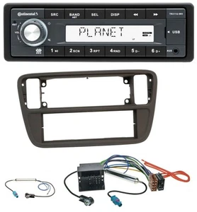Continental USB MP3 AUX 1DIN Autoradio für Seat Mii Skoda CitiGo 2011-2016 schwa - Bild 1 von 10