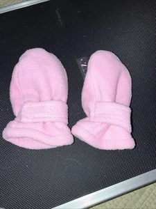 Kids Small Mittens Pink Soft Inside.. thumbless - Picture 1 of 12