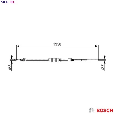 CABLE PULL PARKING BRAKE 1 987 482 785 FOR RENAULT MEGANE/III/IV/Hatchback 1.6L - Image 1 of 4