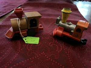 Vintage 1972 Holz Mattel Zug & 1980 Metall First Wheels Train - Bild 1 von 4