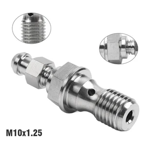 M10x1.25mm Titan-Hohlschraube  ntlüftungsventilschraube für Motorrad-Bremssattel - Bild 1 von 11
