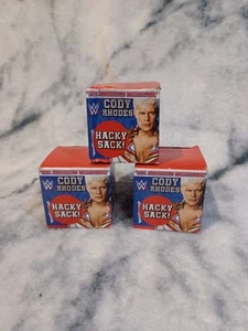 Vintage sehr seltener WWE Cody Rhodes Hacky Sack! X 3 verpackt und versiegelt - Bild 1 von 6