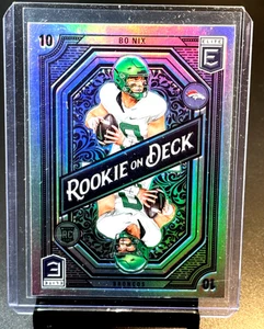 Bo Nix Broncos Rookie Card C2024 Panini Donruss Elite - Rookie on Deck #6 (RC) - Picture 1 of 2