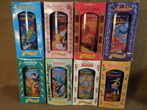 Vintage 1994 Burger King Disney Collector Series Glasses Complete Set of 8 - Picture 1 of 6