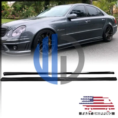 Faldones laterales de fibra de carbono estilo W211 E63 E55 W 2003-2009 Foto 1 de 4