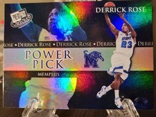 2008 Press Pass Derrick Rose Rookie Holofoil #61 Power Pick RC Memphis Tigers