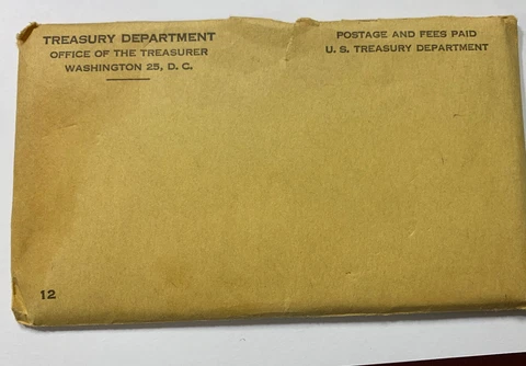 Uncirculated 1961 United States Silver P & D Treasury Department Mint Set. #2539 Cover