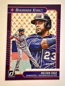 2021 Donruss Nelson Cruz Fire /75  Twins
