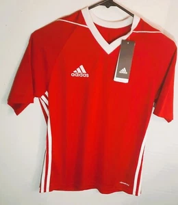 Adidas Youth Sz L Climacool Polyester Jersey Red and White NWT 100% Authentic - Picture 1 of 3