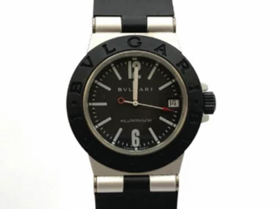 BVLGARI AL32TA Aluminum Watch Black Dial  Rubber Unisex Quartz (Excellent) - Image 1 of 4