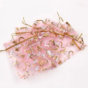 50 100 Organza Gift Bags Jewelry Christmas Packing Pouches Wedding Party Favour - Picture 1 of 34