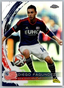 2014 TOPPS CHROME MLS SOCCER REFRACTOR 44 DIEGO FAGUNDEZ REVOLUTION - Picture 1 of 2