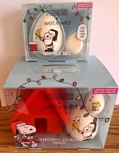 Linda esponja de maquillaje Snoopy Peanuts Holiday edición limitada 2022 Wet N Wild 2 piezas - Imagen 1 de 5