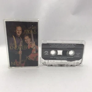 CHET ATKINS MARK KNOPFLER NECK AND NECK Cassette Tape OG 1990 Rock Folk Rare - Picture 1 of 1