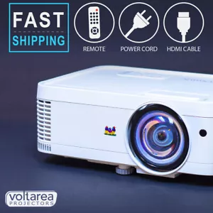 ViewSonic PS600W Short-Throw Projector 720p WIDE HD CINEMAGolf Simulator - Picture 1 of 6