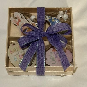 Easter decorations wooden ornaments holiday tree Spring decor - Picture 1 of 3