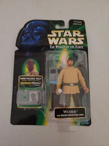 1999 Star Wars WUHER W/DROID DETECTOR UNIT Power Of The Force Action Figure NEW - Picture 1 of 2