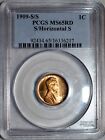 PCGS MS-65 RD 1909-S/S Lincoln Cent, Radiant, Full-Red, Gem Key-Date!