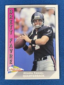 1991 Pacific Brett Favre Rookie Football Card #551 Atlanta Falcons (B)