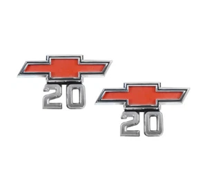 Front Fender Emblems 20 Pair 67-68 Chevy C/K Pickup Truck Suburban - Imagen 1 de 1