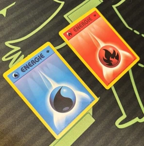 1st Edition Water and Fire Energy - German Base Set - 98/ and 102/102 - Pokemon - Picture 1 of 3