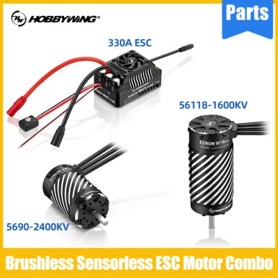 HOBBYWING EzRun Brushless 330A ESC 5690/56118 Brushless Motor For 1/8 1/7 RC Car - Image 1 of 4