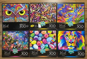 12 - BUFFALO JIGSAW PUZZLES - 300 / 1000 PC PIECES - VIVID & GLITTER COLLECTION - Picture 1 of 15