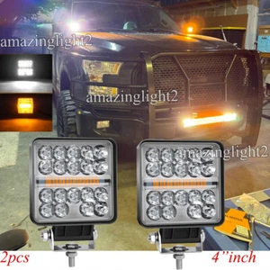 2pcs 4"INCH Strobe LED WORK LIGHTS Fit Ford F-150 F-350 F-250 Super Duty 4WD 2WD - Picture 1 of 10