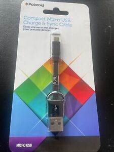 Polaroid Compact Micro Usb Charge & Sync Cable 10 Cm