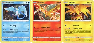 Zapdos 048/185 Articuno 036/195 Moltres 021/172 Cosmos Holo Promo Set NM - Picture 1 of 1
