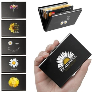 TARJETA DE CRÉDITO RFID Estuche rígido de aluminio protegido contra escaneos Cartera de seguridad Reino Unido - Imagen 1 de 32