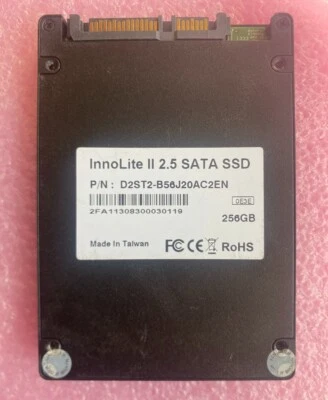 Innodisk InnoLite II 256GB 2.5" SATA SSD D2ST2-B56J20AC2EN Flash in Disk SSD - Image 1 of 2