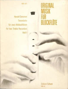 Harald Genzmer - Tanzstücke für zwei Altblockflöten (Heft 1) - Bild 1 von 4