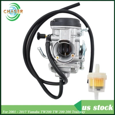 New Carburetor For 2001 - 2017 Yamaha TW200 TW 200 200 Trailway US - Image 1 of 4