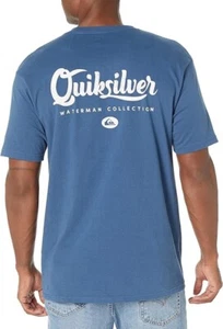 Quiksilver Waterman Collection Men's Quik Fix Undertow T-Shirt - Blue L - Picture 1 of 2