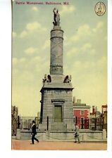 War of 1812 Battle Monument-Baltimore-Maryland-Vintage Postcard