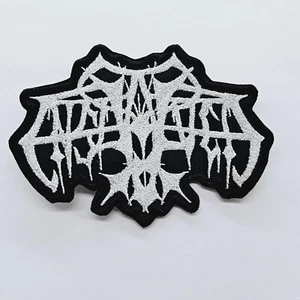 Enslaved  Shaped White Logo  EMBROIDERED PATCH - Picture 1 of 2