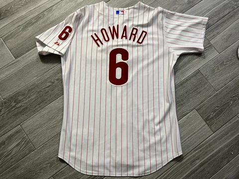 Signed Authentic Majestic 6200 Ryan Howard Philadelphia Phillies Jersey Sz 48 Cover