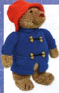 Paddington Bear + Clothes Detailed 8 pages LAMINATED DK knitting Pattern - Picture 1 of 2