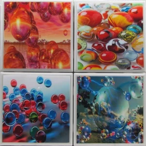 Keramikfliesen Untersetzer - Murmeln - 4er Set (Kaufen Sie 2 Sets - 1 Set gratis erhalten) - A - Bild 1 von 7